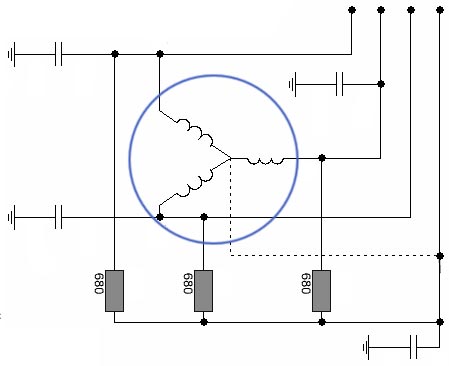 Схема подключения мотора с тремя выводами