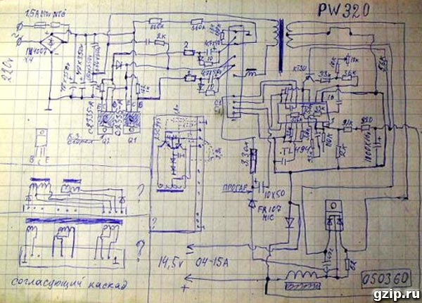 Схема зарядного устройства Орион PW 320