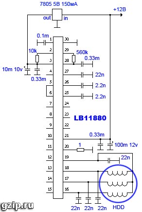 Схема на LB11880