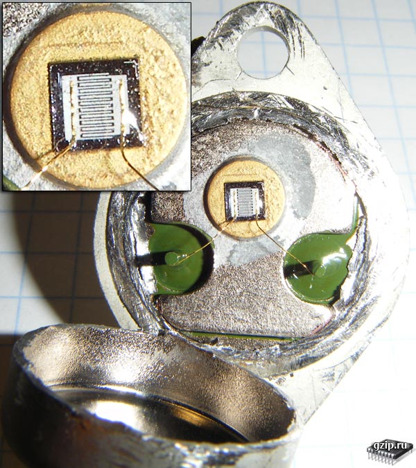 Внутреннее устройство транзистора КТ932