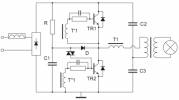 Схема электронного трансформатора для галогеновых ламп